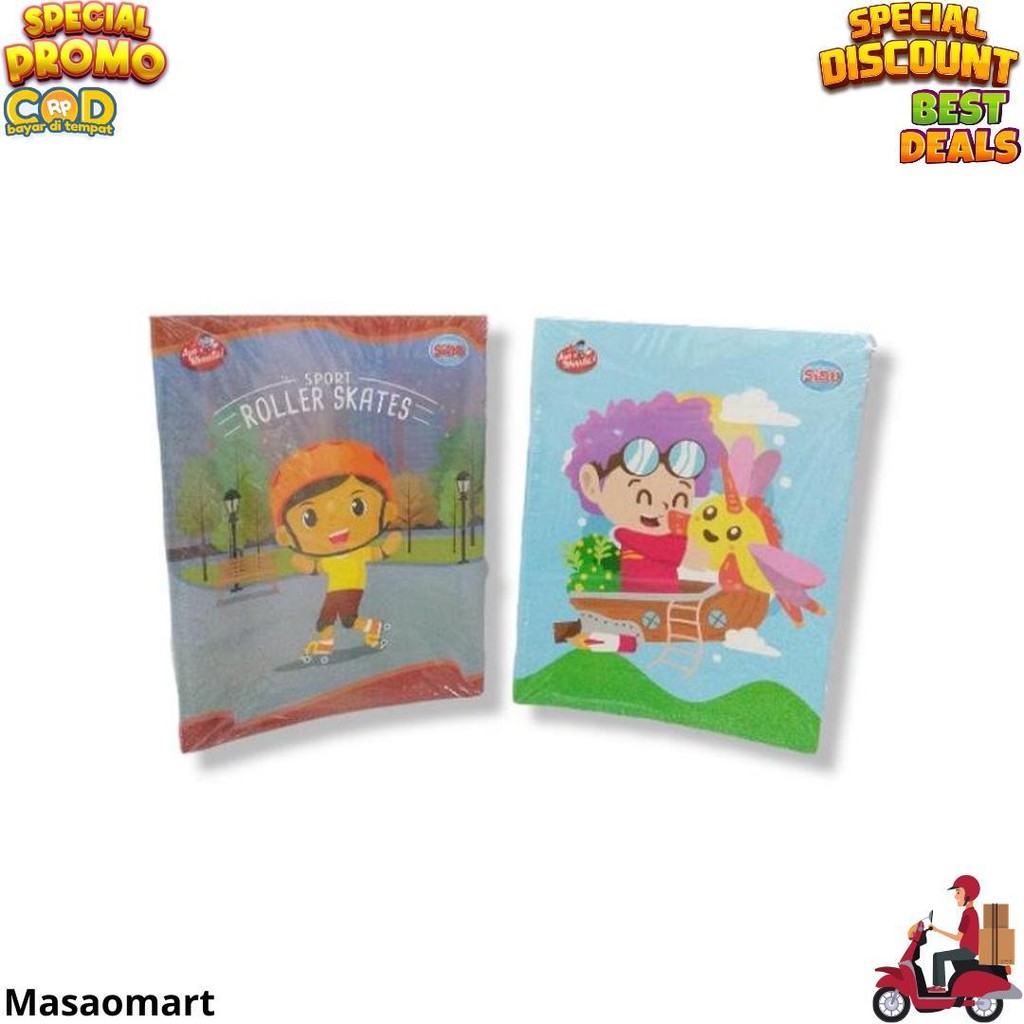 

Buku Tulis Sidu Kuarto Isi 32 Lembar (Per Pack) Tema & Motif Acak/Random D Sale