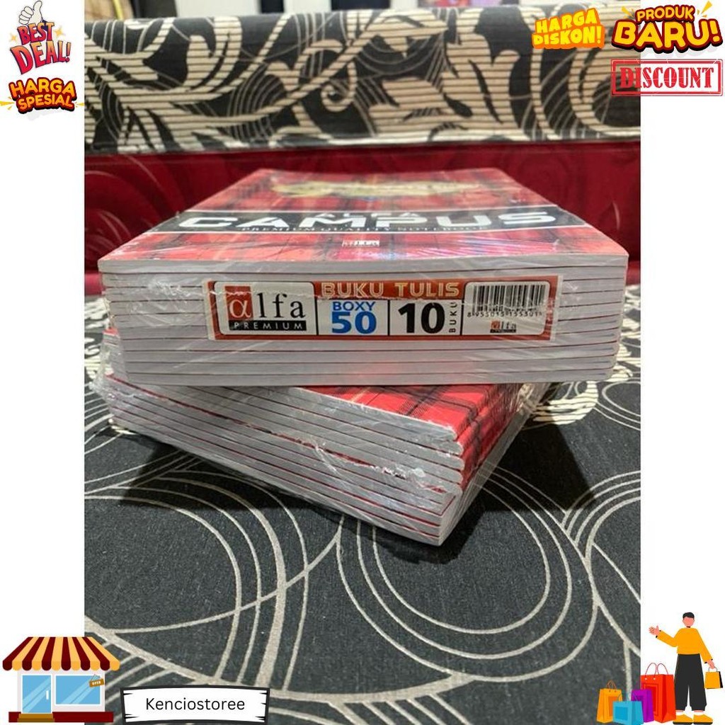 

Buku Tulis Campus Besar Isi 50 Lembar 1 Pak Isi 10Buku 1Buku Premium Quality D Termurah