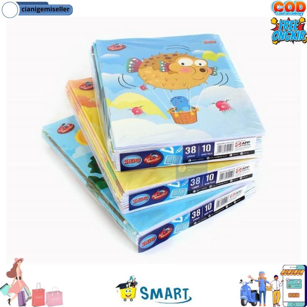 

Sidu Buku Tulis 38 Isi 10Pc / Buku Tulis Sidu Isi 38 Lembar 1 Pak Isi 10 Buku D Gratis Ongkir