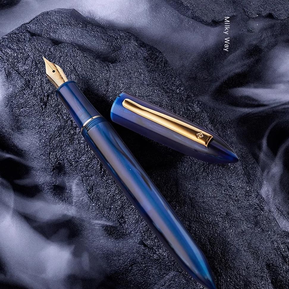 

New Riimoo Ly530 Acrylic Fountain Pen Calligraphy Practice Exquisite Luxury Gift For Students Iridium Ef F Nib Office Supplies