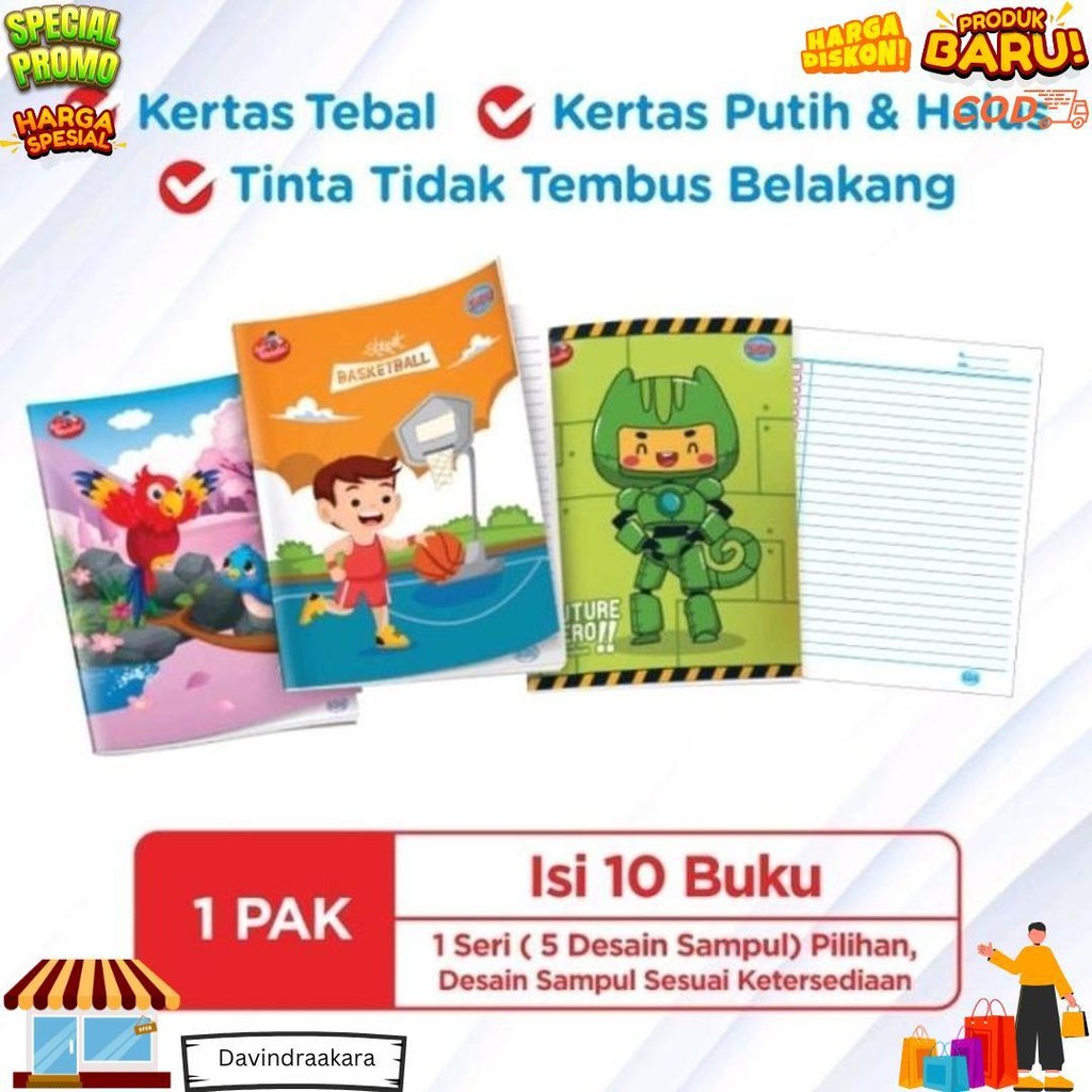 

Buku Tulis Sidu 38 Lembar Isi 10 Pcs D Promo 4.4