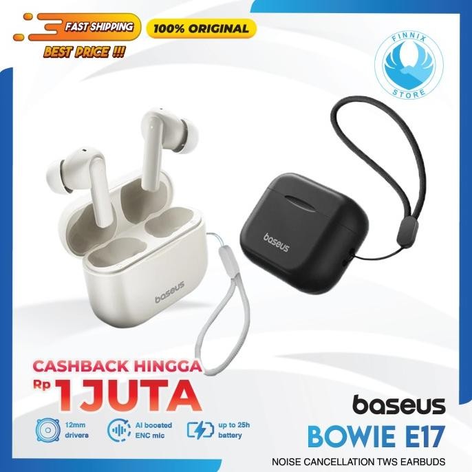 Original Baseus Bowie E17 TWS Earphone Bluetooth EarBloetooth Erphone - Headset Henset