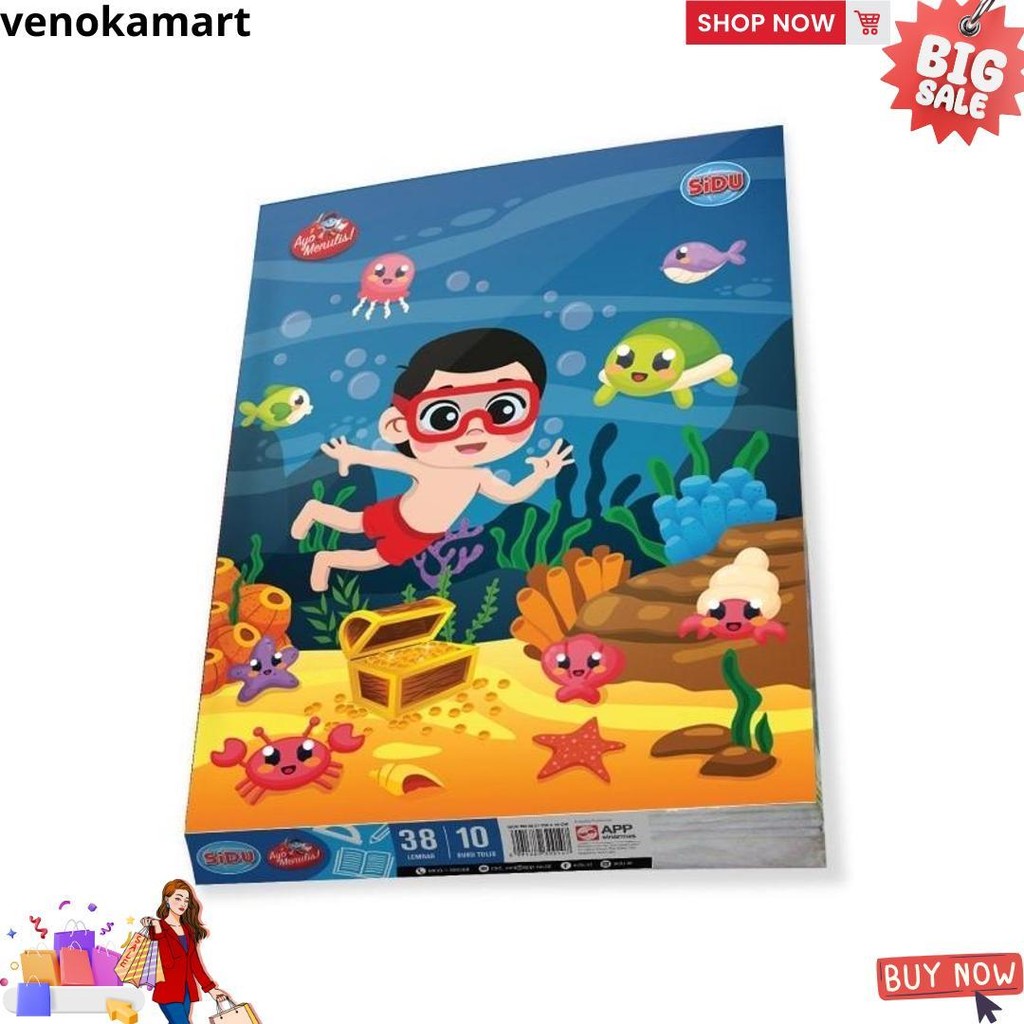

[Stationery Spectrum] Sidu Buku Tulis 38 Lembar Sdu Eb 38 D Promo 4.4
