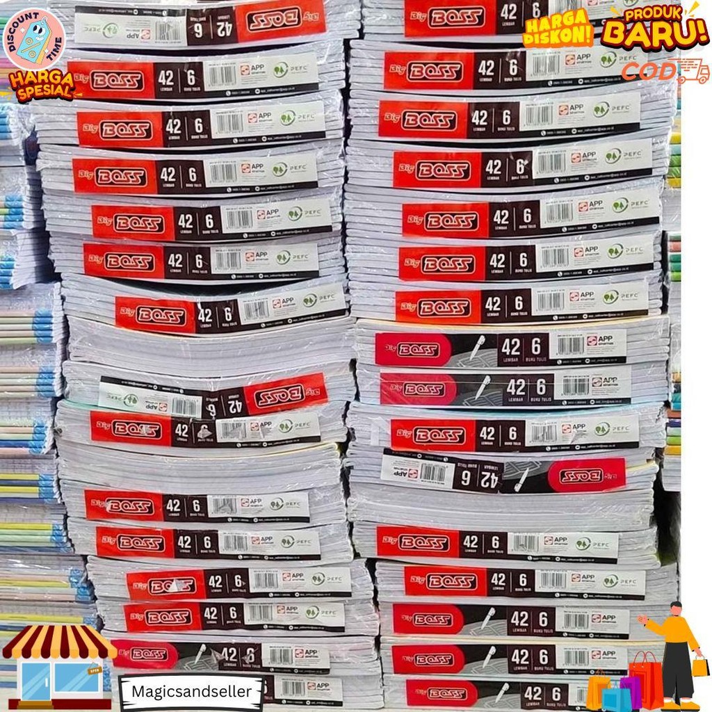 

(Pak) Buku Tulis Bigboss Sidu 42 Lembar / Buku Tulis Bigboss 42 Lembar 6 Pcs/ Buku Tulis Murah D Best Seller