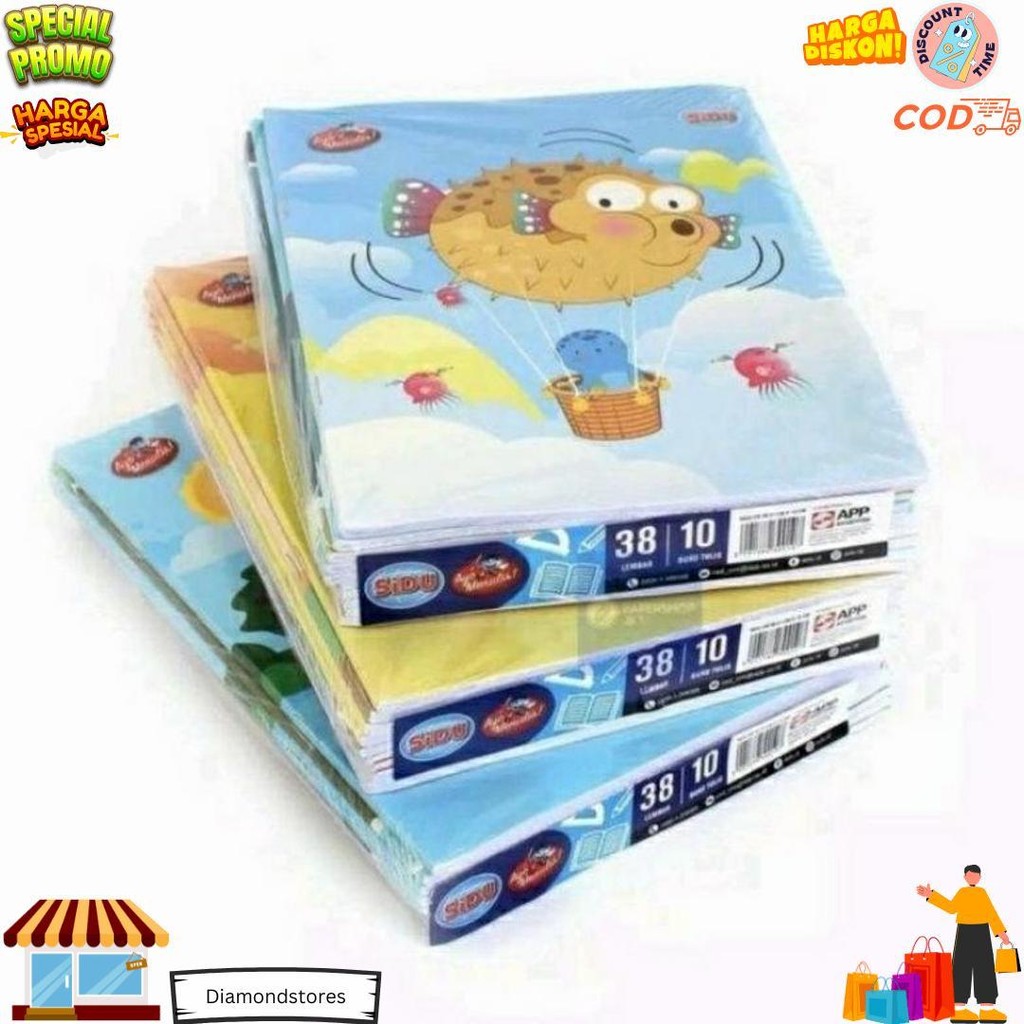 

Buku Tulis Sidu Sinar Dunia 38 Lembar Pak Isi 10 Buku D Terlaris