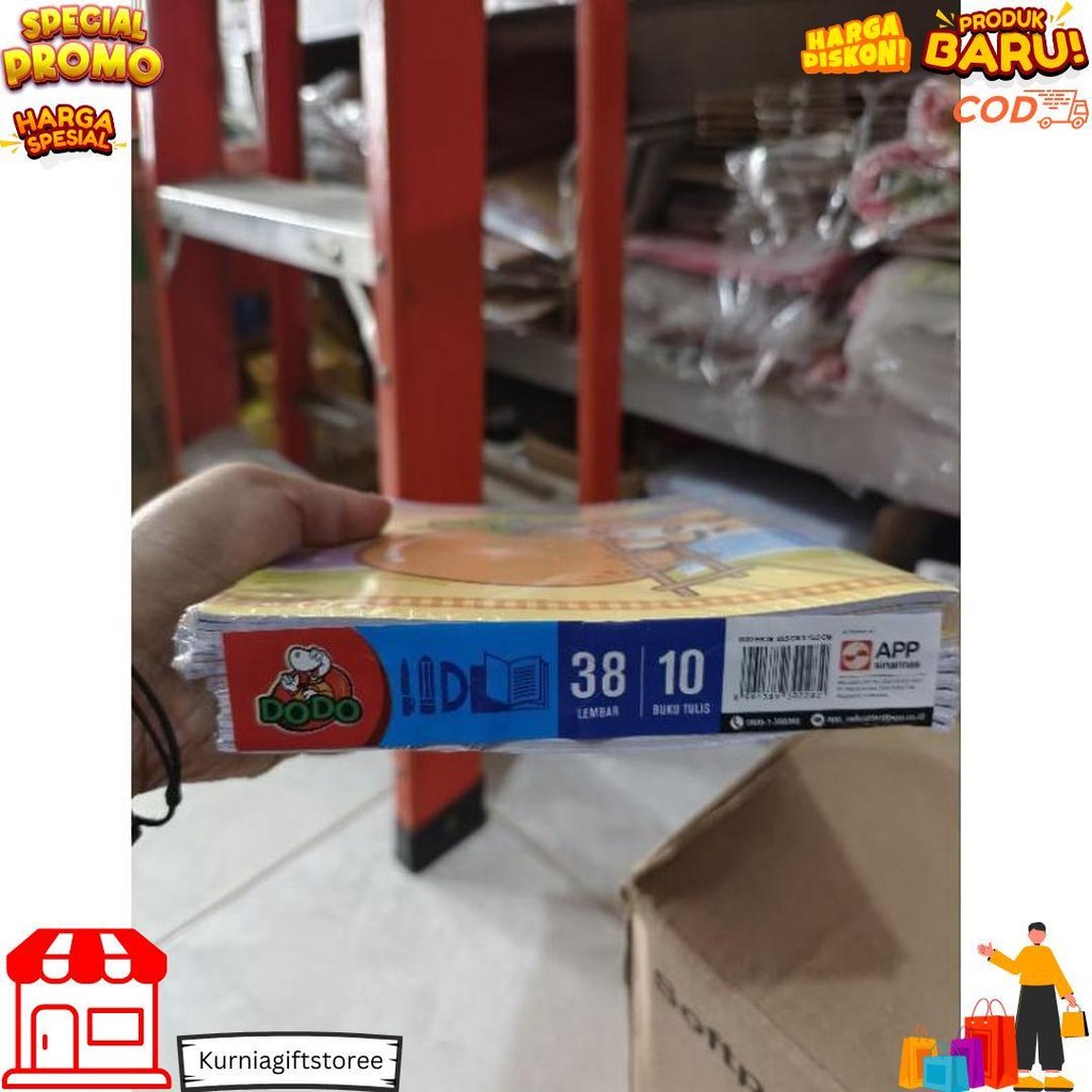 

Buku Tulis Dodo 38 1Pak(10Buku) D Promo Puncak