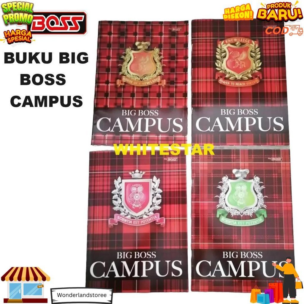 

Buku Tulis Garis Boxy / Boxi Big Boss Campus / Kampus - 36 Lembar D Termurah