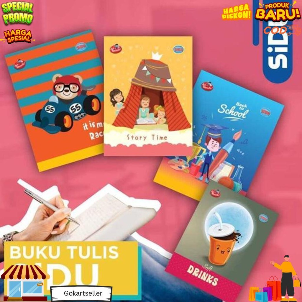 

Buku Tulis Sinar Dunia / Sidu 10X38 Lembar Sidu 38 D Termurah