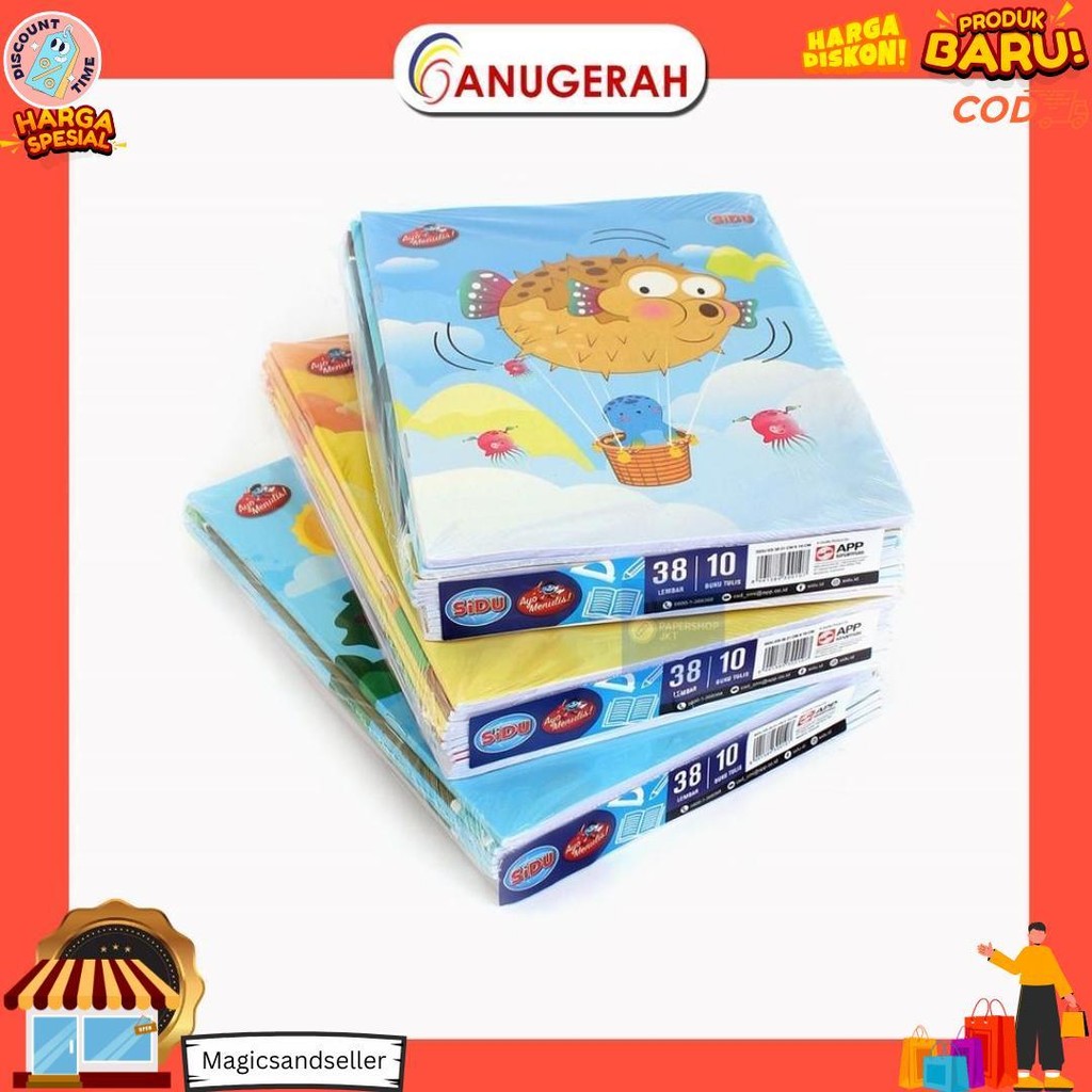 

Buku Tulis Sidu 38 Lembar (Pack / Isi 10 Pcs) D Termurah