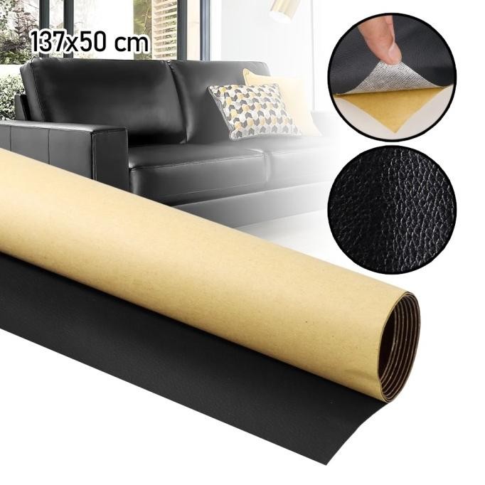 stiker kain kulit sintetis tambal robek sofa kursi jok mobil motor