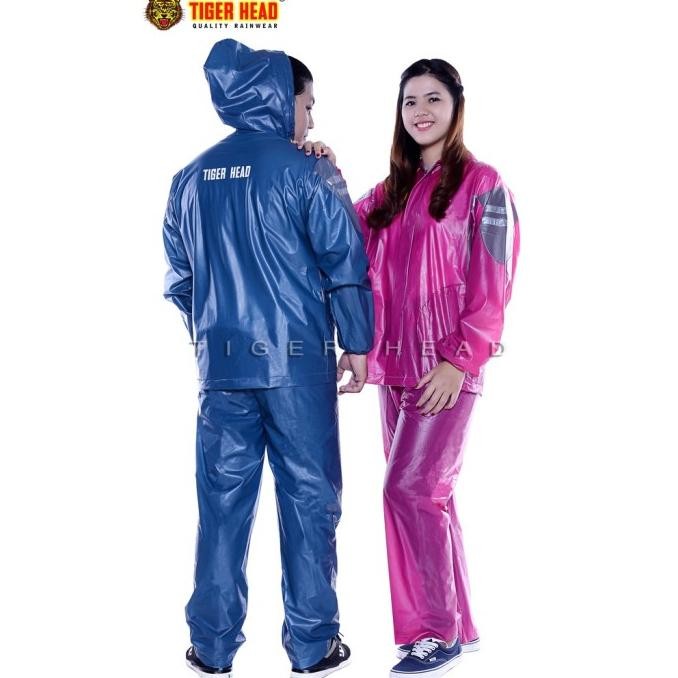 Jas Hujan Karet TIGER HEAD STRETCH AXELO 68279 Setelan Pria Wanita Stok Terbatas