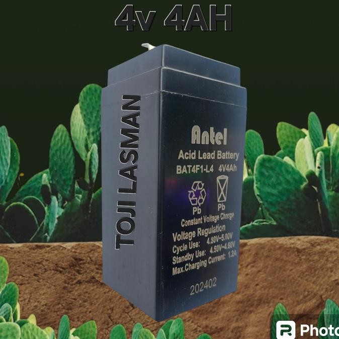 aki accu 4v 4ah 4 volt v 4a 4000mah 4 4000 mah tojil4 Berkualitas