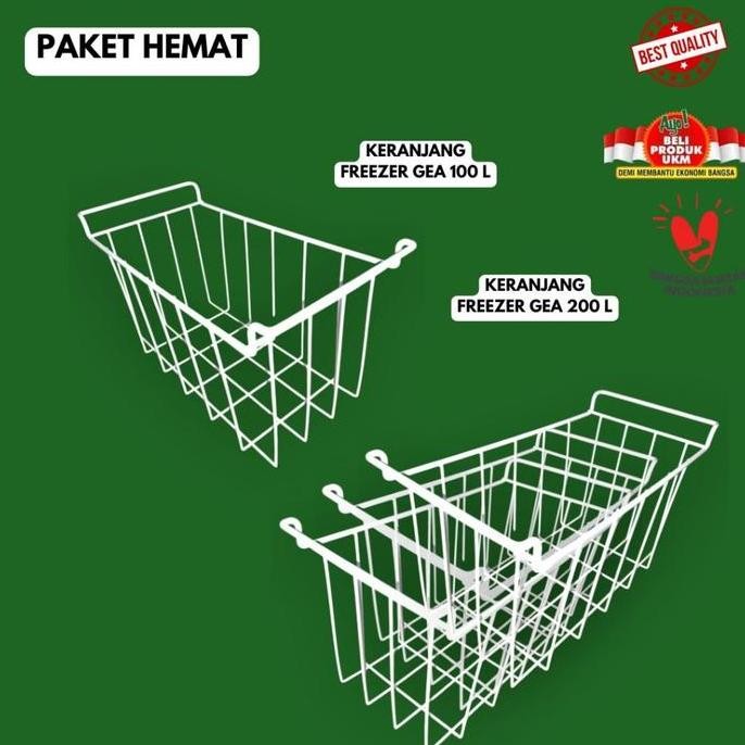 Paket Hemat Keranjang freezer 100 l gea uk 36,5 1719 cm/ keranjang freezer gea