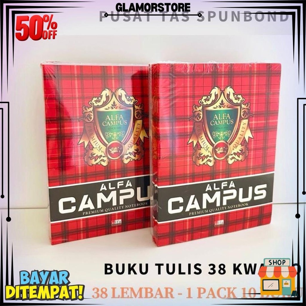 

Buku Tulis Kecil 38 Lembar Kwarto Campus - Alfa Campus D Gratis Ongkir