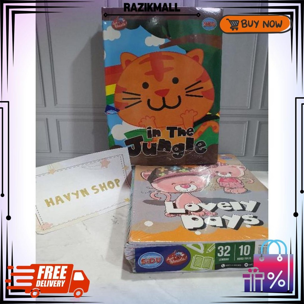 

(10Pc) Buku Tulis Sinar Dunia Sidu Isi 32 Lembarrr/Buku Tulis D Promo 4.4