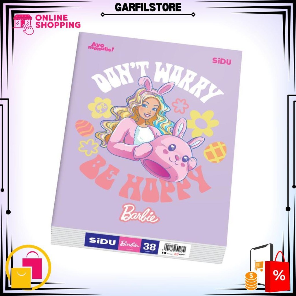 

Sidu Buku Tulis Barbie 38 Lembar - 10 Buku D Terlaris