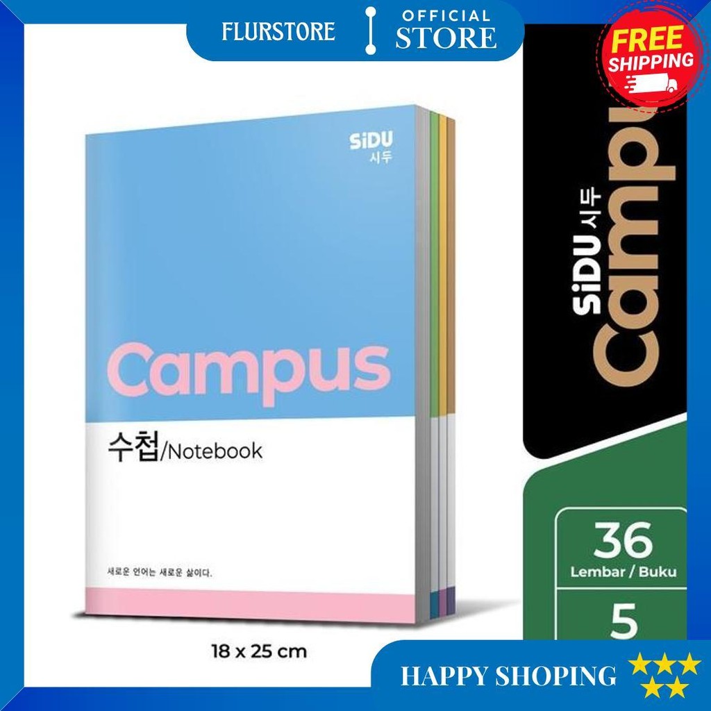 

Sidu Campus Buku Tulis 36 Lembar - 5 Buku D Cod