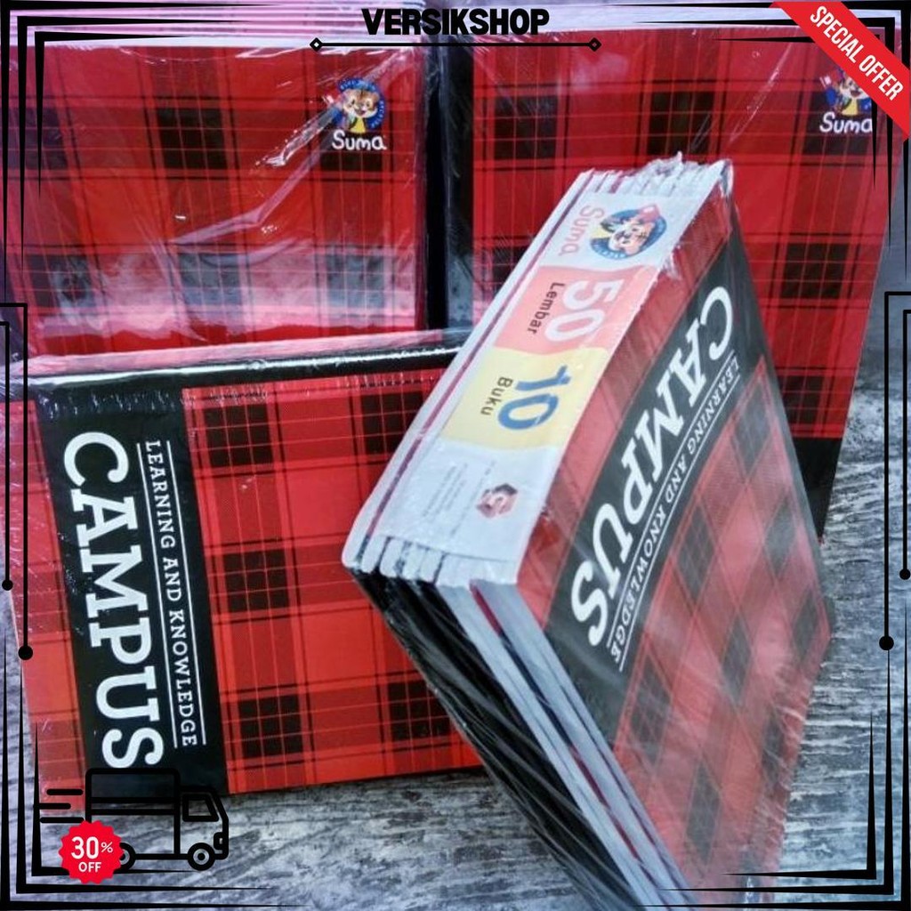 

Promo Isi 5 Pcs Buku / Buku Tulis Suma Campus 50 Lembar / Buku Catatan Ukuran Boxy D Gratis Ongkir