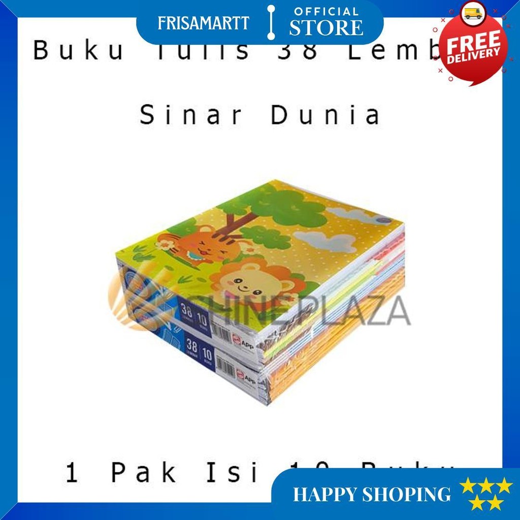 

[Pack] Buku Tulis Sidu 38 Lembar 1 Pak Isi 10 Buku Sinar Dunia D Promo Puncak
