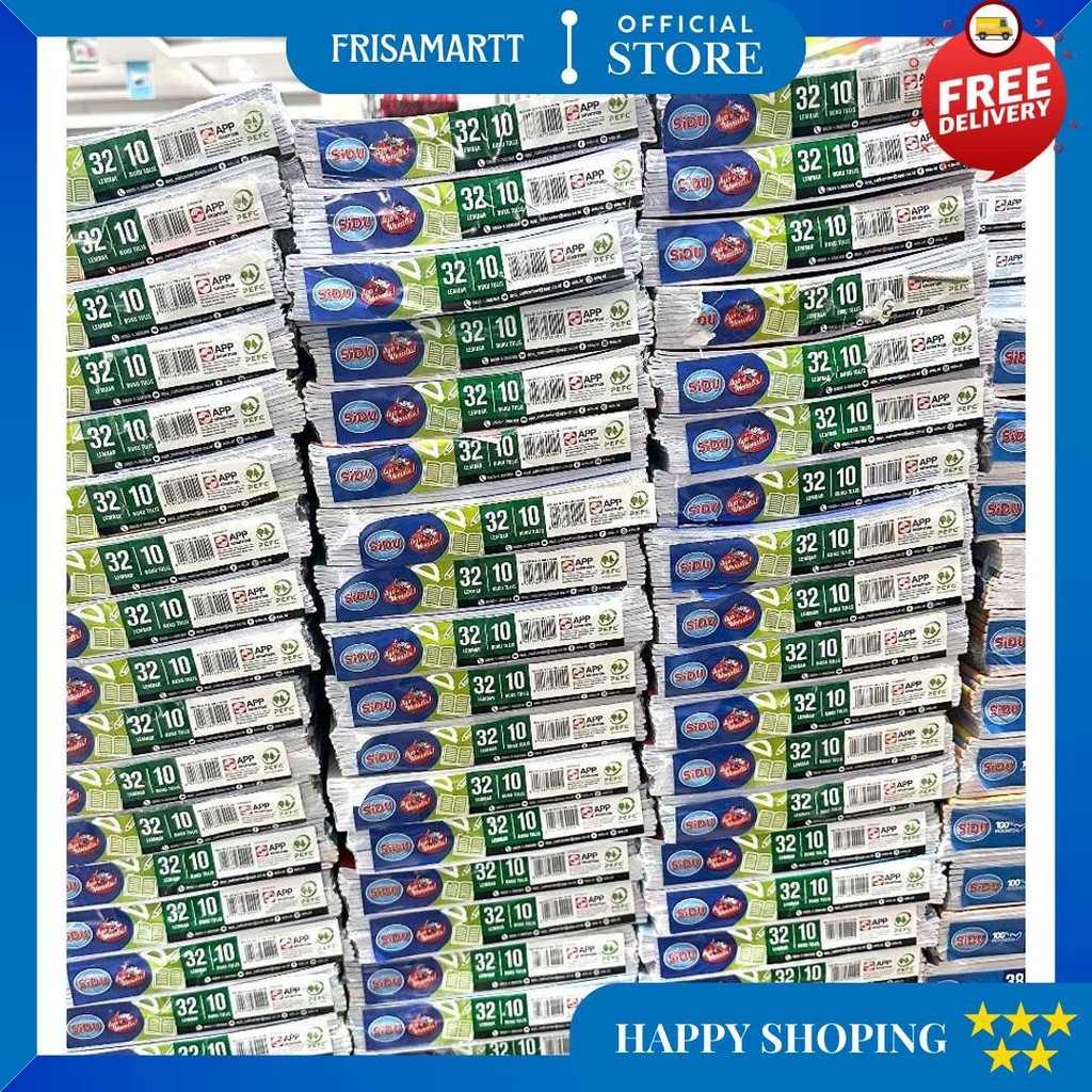 

(Pak) Buku Tulis Sidu Isi 32 Lembar D Promo 4.4
