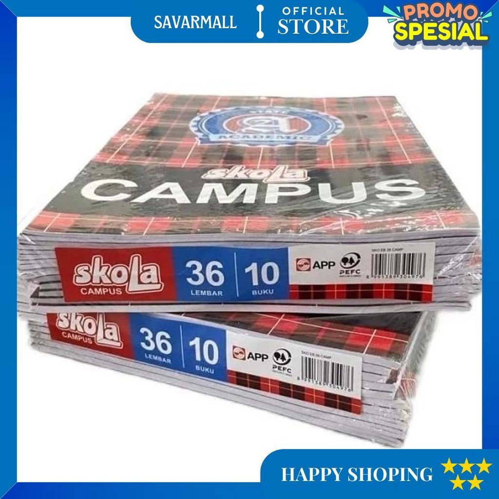 

Sidu Skola Campus Buku Tulis 36 Lembar Buku Tulis Campus Isi 36 Lembar Per Pack Isi 10 Pcs D Terlaris