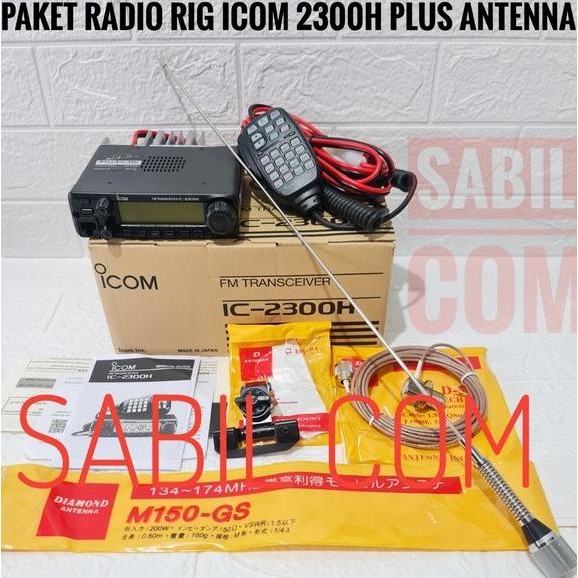 ready JUAL RADIO RIG ICOM IC 2300H ORIGINAL GARANSI RESMI PLUS FULLSET PAKET ANTENA VHF MOBIL
