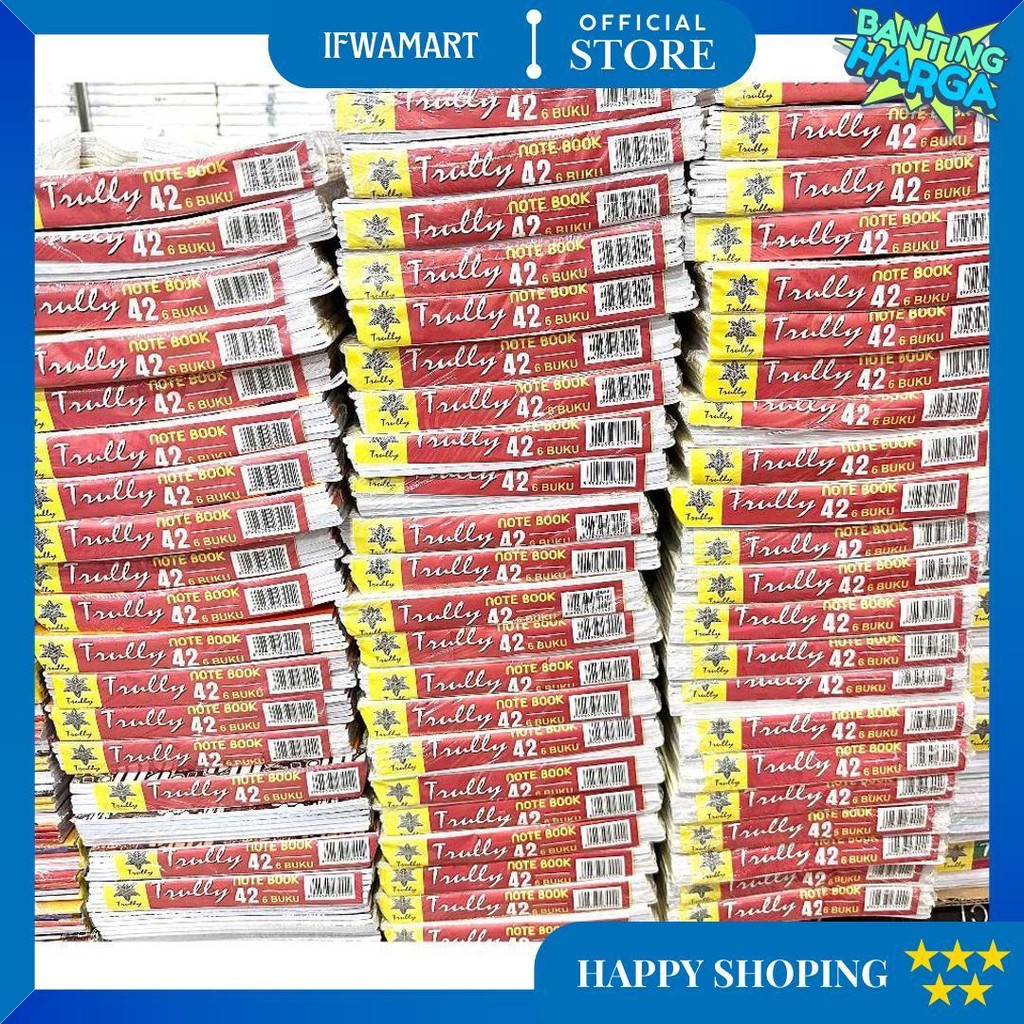 

(Pak) Buku Tulis Trully / Buku Tulis Isi 42 Lembar Trully / Buku Tulis Murah D Terlaris