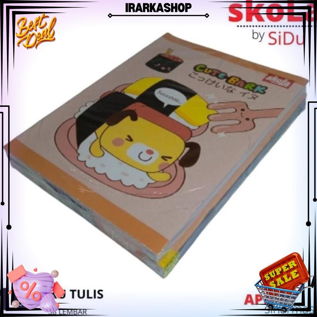 

Buku Tulis Skola By Sidu 38 Lbr, Per Pack Isi 10 D Promo Puncak