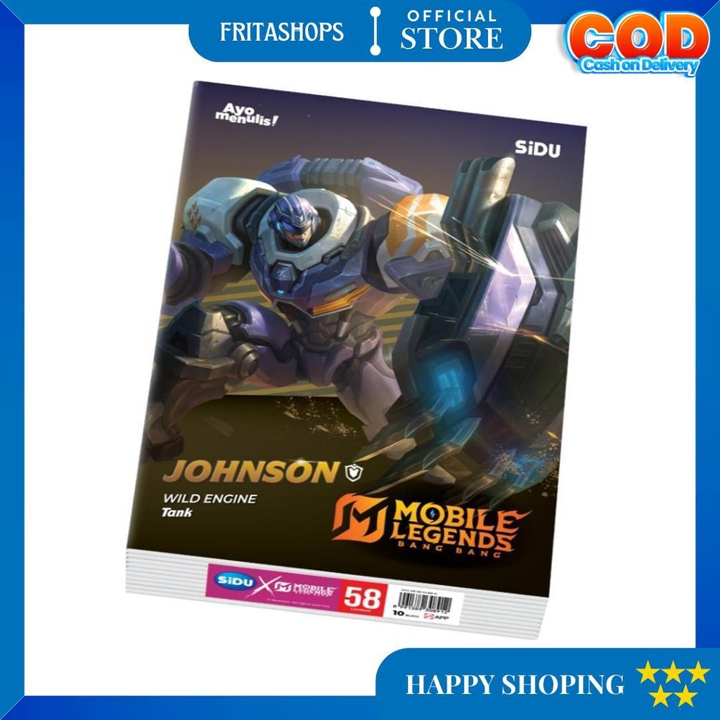 

Sidu Buku Tulis Mobile Legends 58 Lembar - 10 Buku D Terlaris