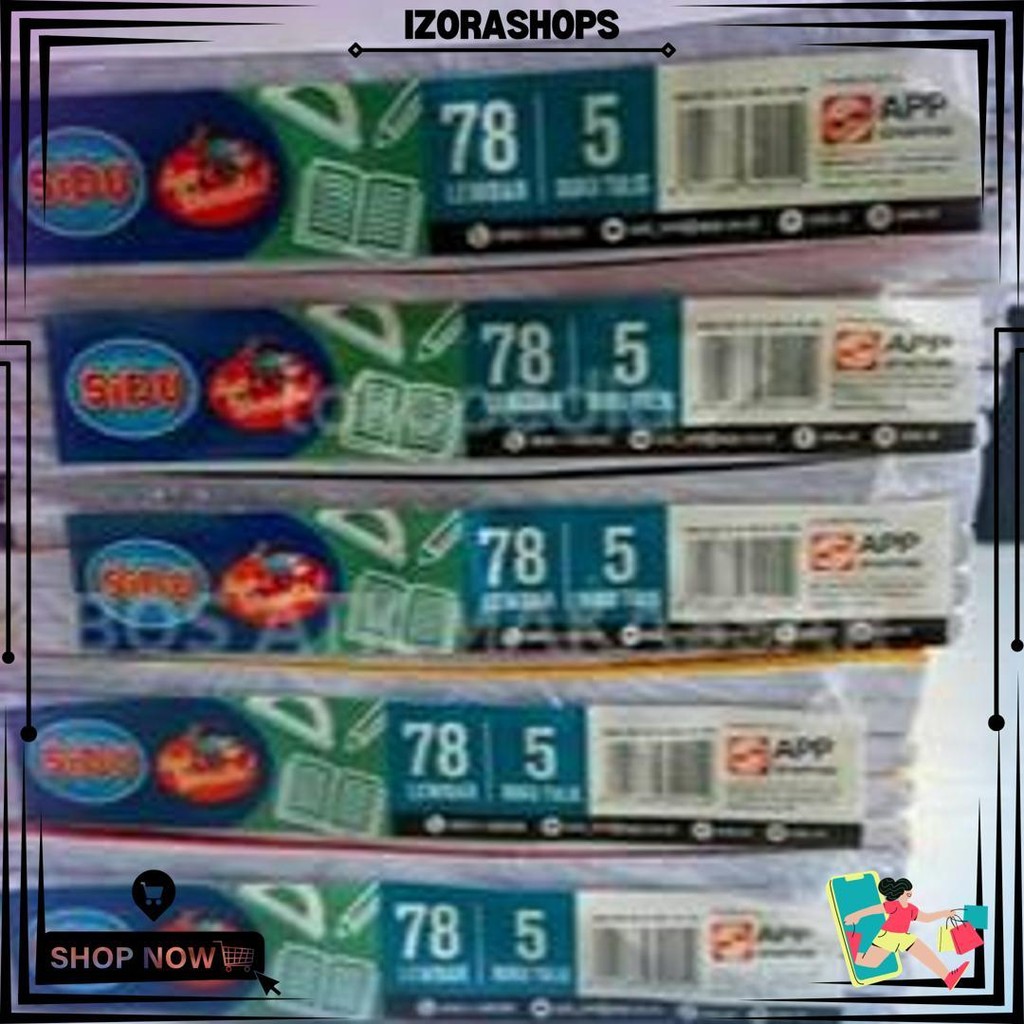 

(1Pak) Sidu Buku Tulis 78 1 Pak Isi 5 Buku / Buku Tulis Sidu 78 Lembar 1 Pak D Cod