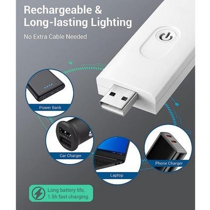 Lampu baca/lampu baca usb/lampu baca jepit buku/Lampu klip buku lipat pelindung mata mini lampu baca