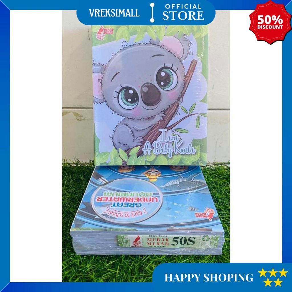 

Buku Tulis Merak Merah 1 Pack 50 Lembar & 58 Lembar / Buku Sekolah Mm 50 & 58 Lembar D Gratis Ongkir