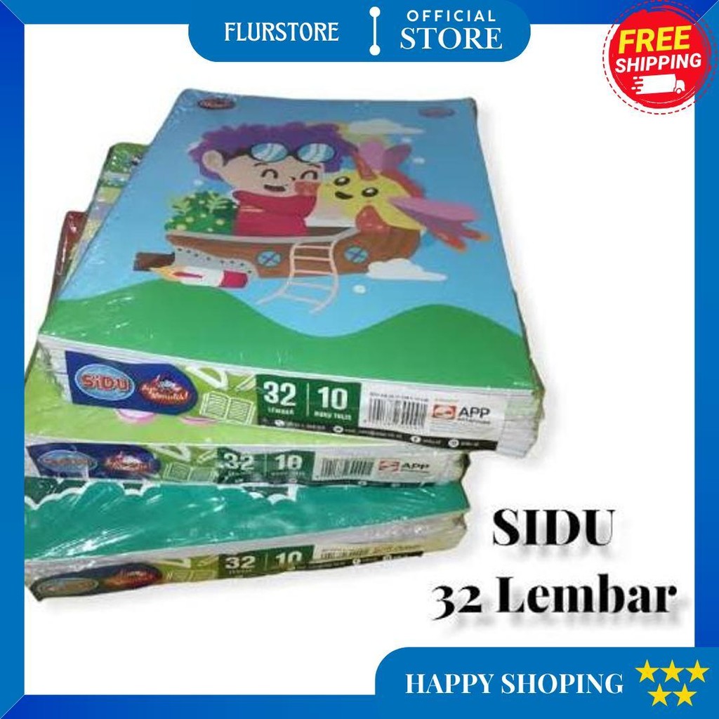 

Buku Tulis Sidu 32 Lembar / 1Pack ( 10Pcs ) Buku Tulis Sidu 32Lembar D Termurah