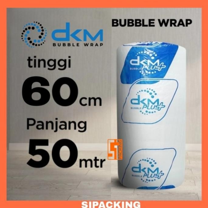 

tersedia bubble wrap dkm+ (plastik buble) 60cmx50m bening biru