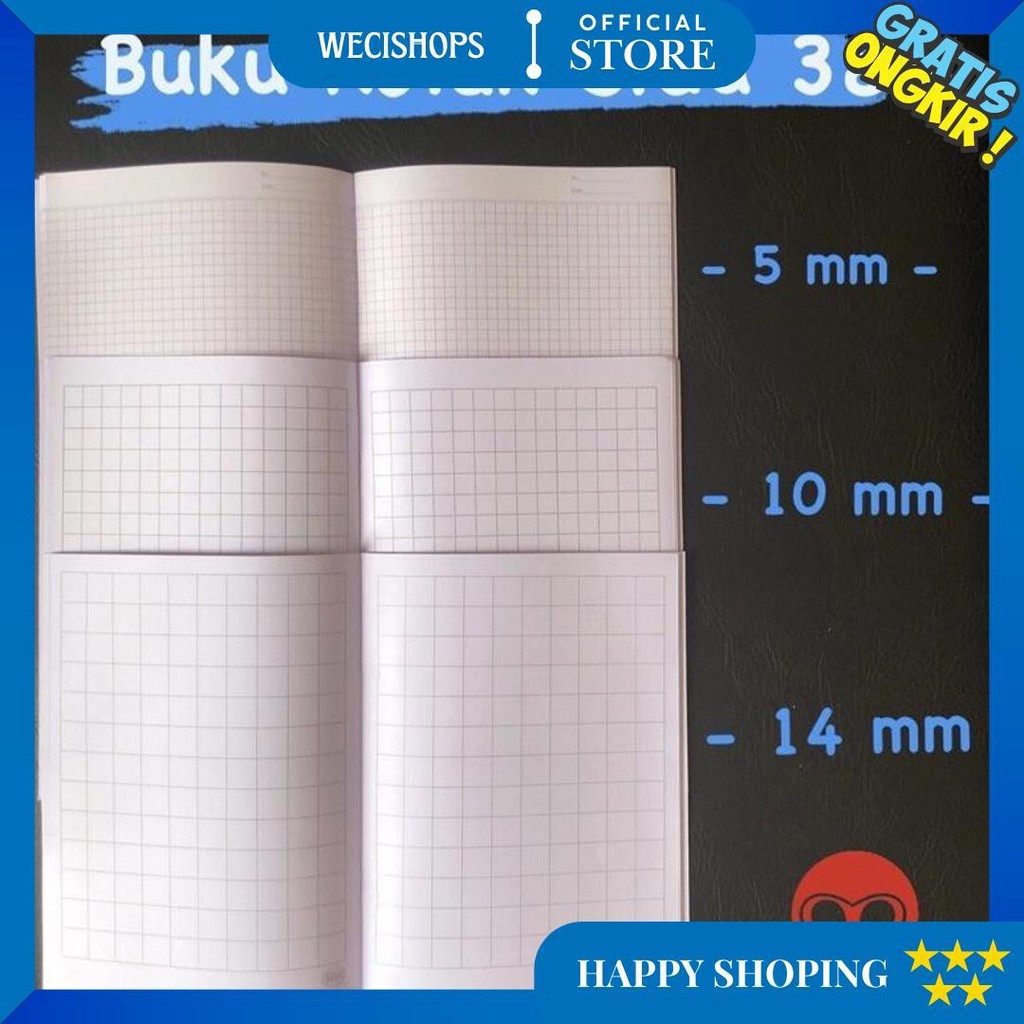 

Buku Tulis Garis Mandarin Kotak Besar Kotak Kecil Sidu Buku Kotak Matematika Strimin Sinar Dunia 38 Lembar Grosir Ecer D Terlaris