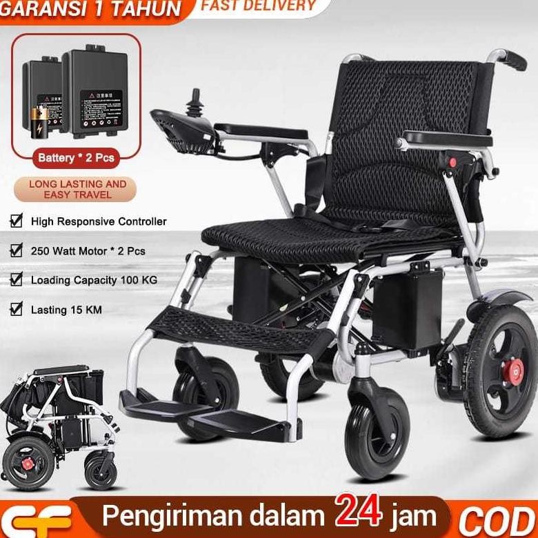 Kursi Roda Elektrik Bisa Lipat Full Otomatis /kursi roda medis /kursi roda lansia