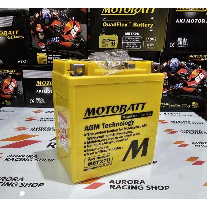 Aki Motobatt Quadflex Mbtx7U Yamaha Xmax 250 / R25 / Mt25 - Asli