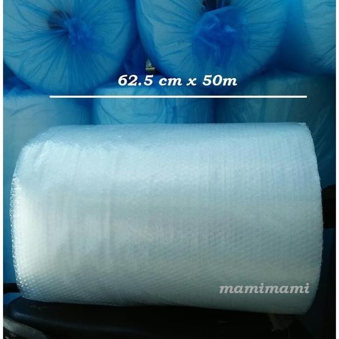 

tersedia bubble wrap 62.5cm x 50m plastik buble warp bening gosend bandung