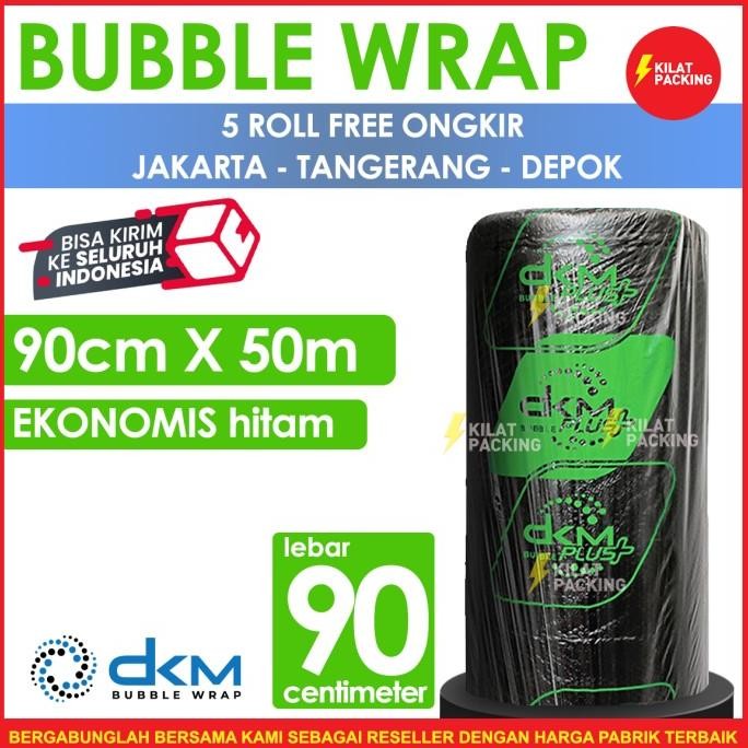 

tersedia bubble wrap ekonomis hitam 90cm x 50m tebal plastik bubblewrap roll