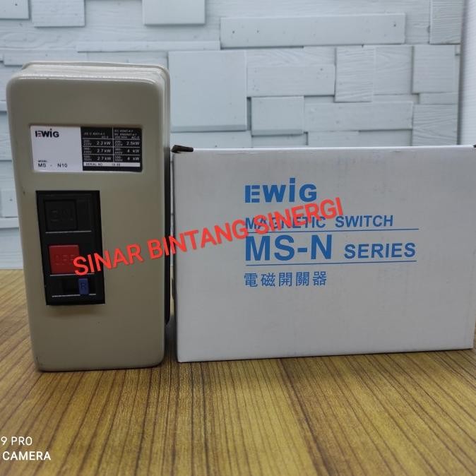 Magnetic Motor Starter Ewig Msn-10 220Vac/380Vac