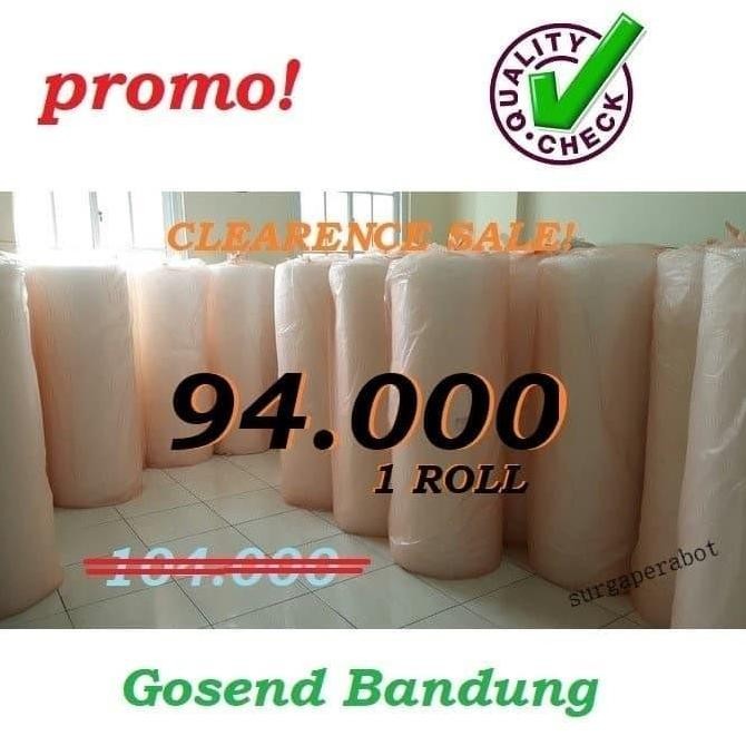 

tersedia bubble wrap 1 roll 50x1,25m khusus bandung