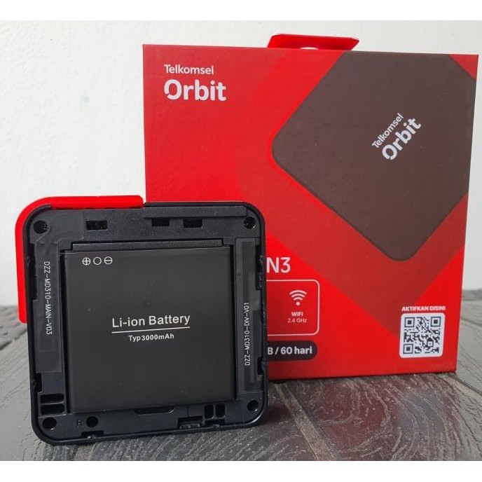 Telkomsel Orbit MiFi N3 Orbit N3 HKM M23 Free 15GB 3000Mah 32User Bypass All Operator