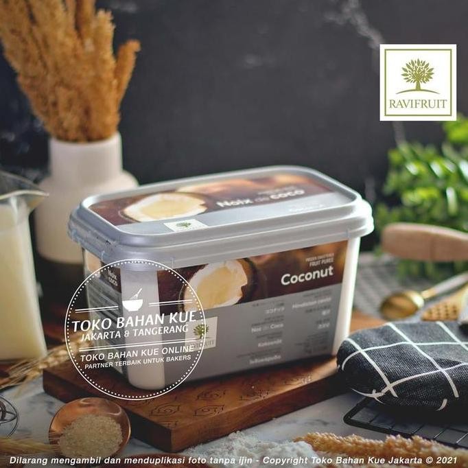 

Diskon! Ravi Fruit PUREE Buah Kelapa Beku 1kg Frozen Coconut RaviFruit
