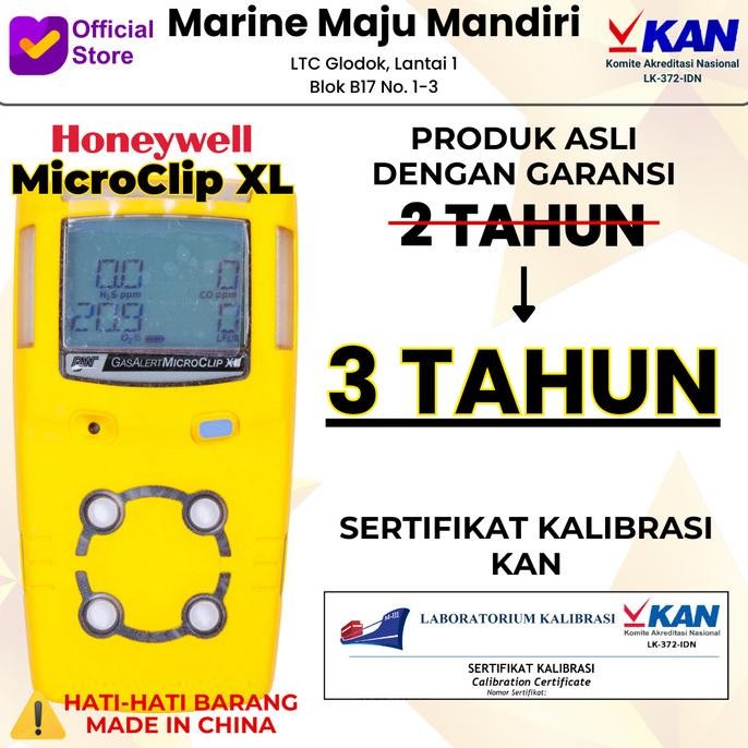 Sertifikat KAN Multi Gas Detector Honeywell BW MicroClip XL Ori