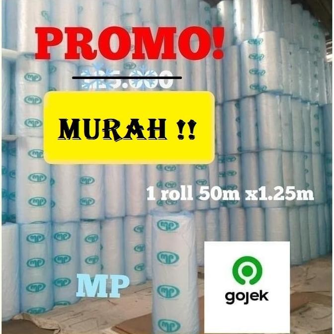 

tersedia bubble wrap mp bening mulia pack 50m x 125cm bubblewrap bandung tebal