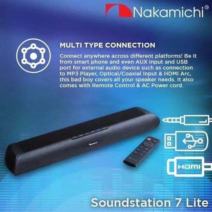 Terlaris Nakamichi Soundstation 7 Lite Ori Speaker 2.0 Sound Audio Soundbar