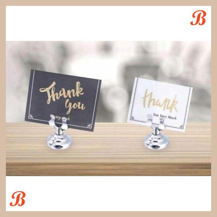 [CBM] TABLE MENU HOLDER STAINLESS STEEL / STAND MENU MEJA MAKANAN MINUMAN