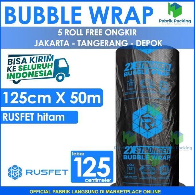 

tersedia plastik bubble wrap hitam tebal 125cm x 50m bubble wrap hitam super