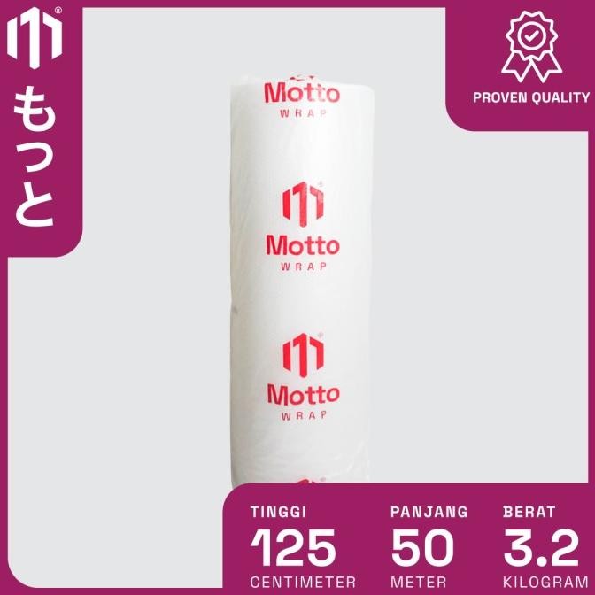 

tersedia bubble wrap ultra 125cm x 50m bening - dengan core - plastik buble/bubel motto