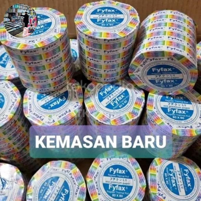 

kertas thermal roll fyfax 80x80 isi 50 pcs murah